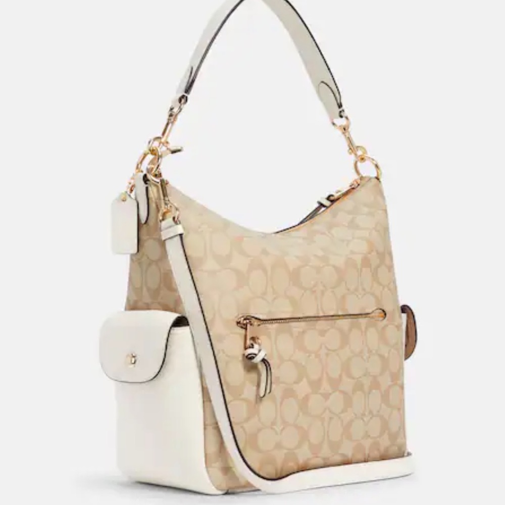 NEW Coach Pennie Shoulder Bag In Signature Canvas